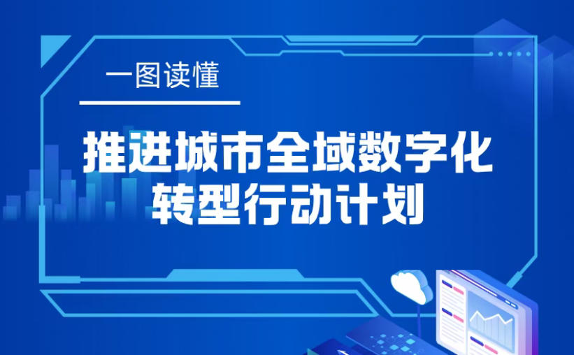 一图读懂 | 推进城市全域数字化转型行动计划
